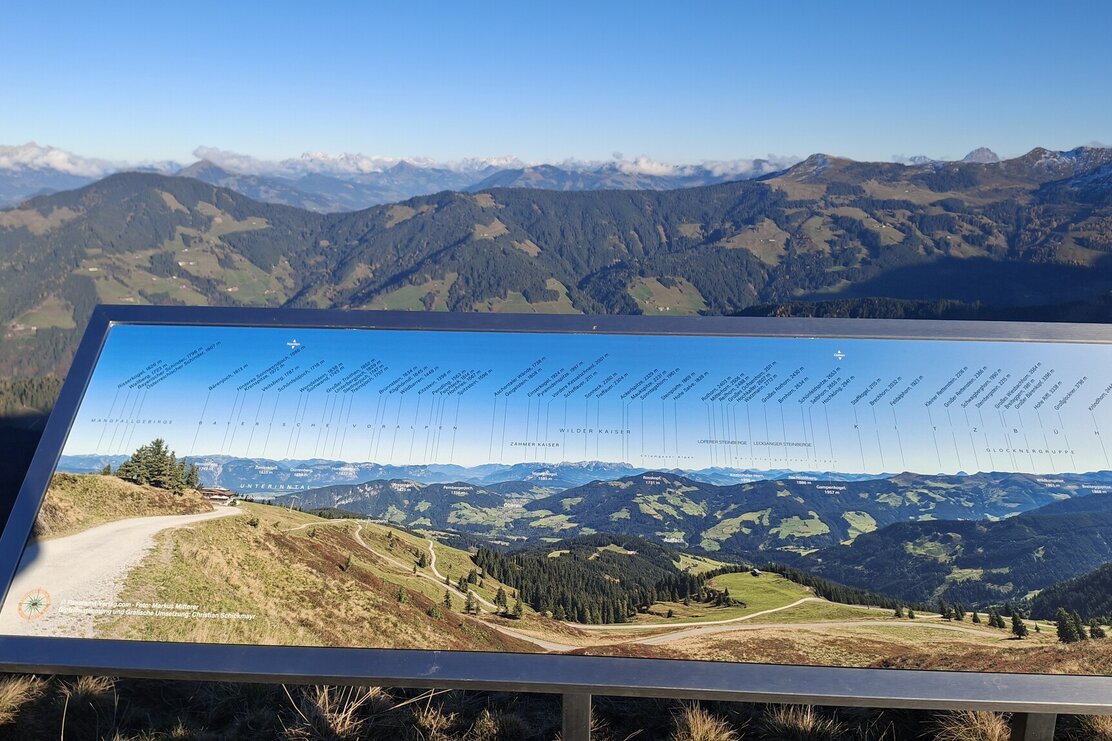 Wildschönau Schatzberg Panoramatafel | © Wildschönau Tourismus