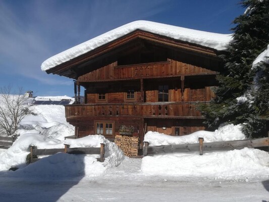 Almchalet Melkstatt Auffach Winter