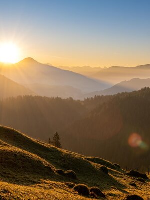 Sonnenaufgang am Kragenjoch