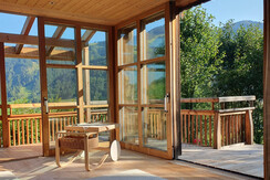 Wohnzimmer und Terrasse