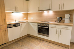 Brunner Apartments, komplett ausgestattete Küchen 