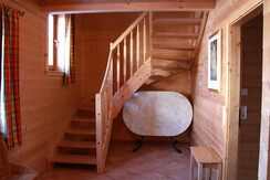 wunderschöner Aufgang zu den Schlafzimmer im Ferie