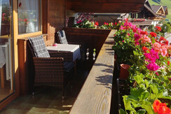 Haus Leitner Balkon mit Sitzecke