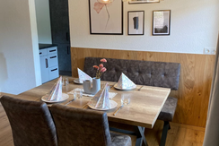 Essecke im Wohnzimmer