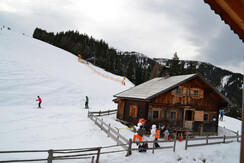 Sennhütte im Schigebiet