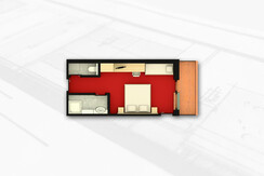 Grundriss von "Zimmer »Abendsonne«"