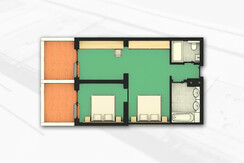 Grundriss Suite »Breitegg« #104