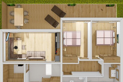 Appartment mit Sauna & Terrasse