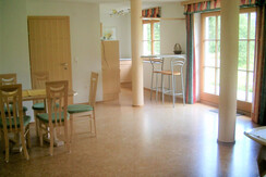 Essbereich im Wohnzimmer