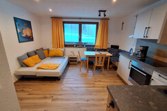 Wohnküche mit Zusatzbett